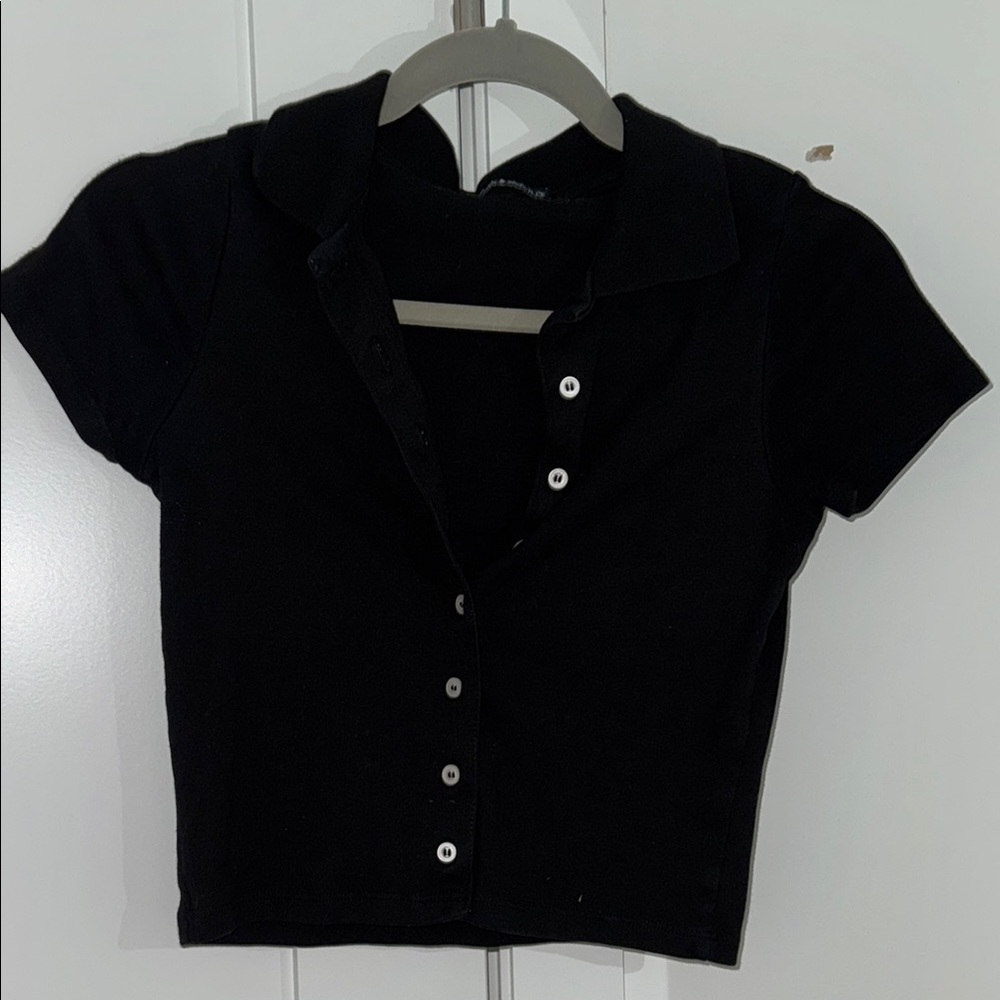 Brandy Melville Black Crop Top